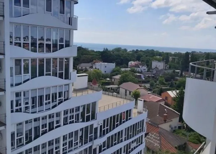 вид моря,13 фонтана,кораблик,рыба Apartment