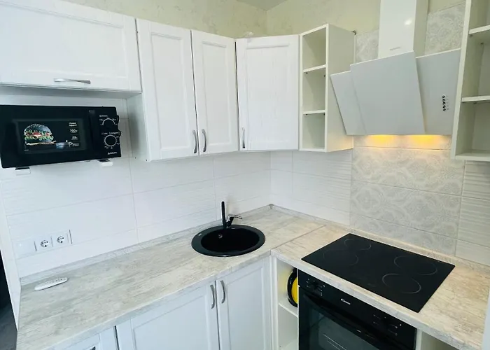 вид моря,13 фонтана,кораблик,рыба Апартаменти